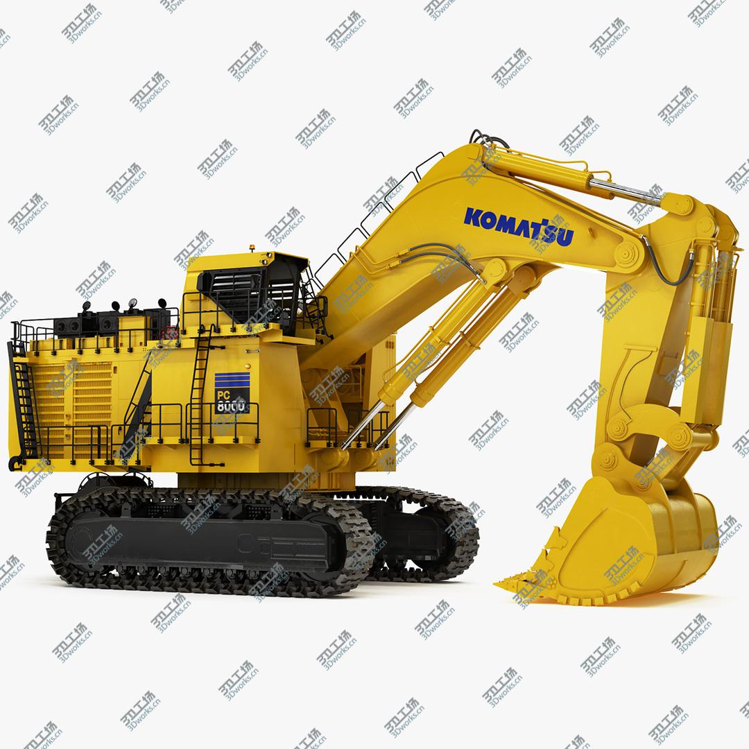images/goods_img/20210319/Mining Excavator Komatsu PC8000-6 Backhoe Rigged 3D/1.jpg